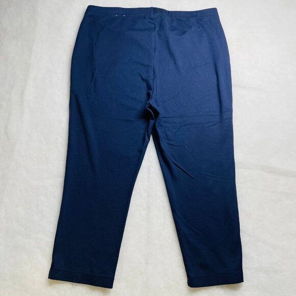 Fabulously Slimming by Chico's Womens Blue Pull On Cropped Pants Size 2.5 US L - Picture 2 of 10